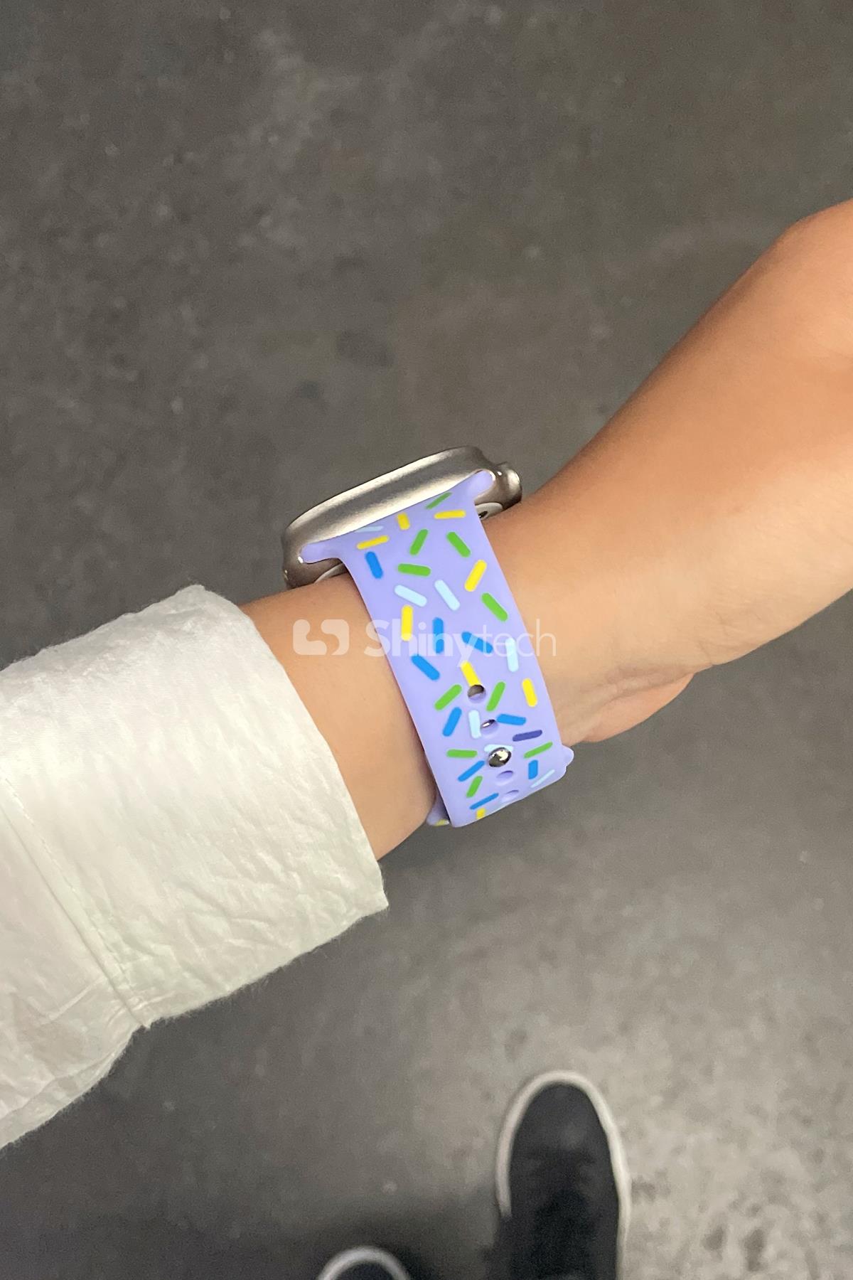 Apple Watch Uyumlu Pride Edition Spor Kordon Lila