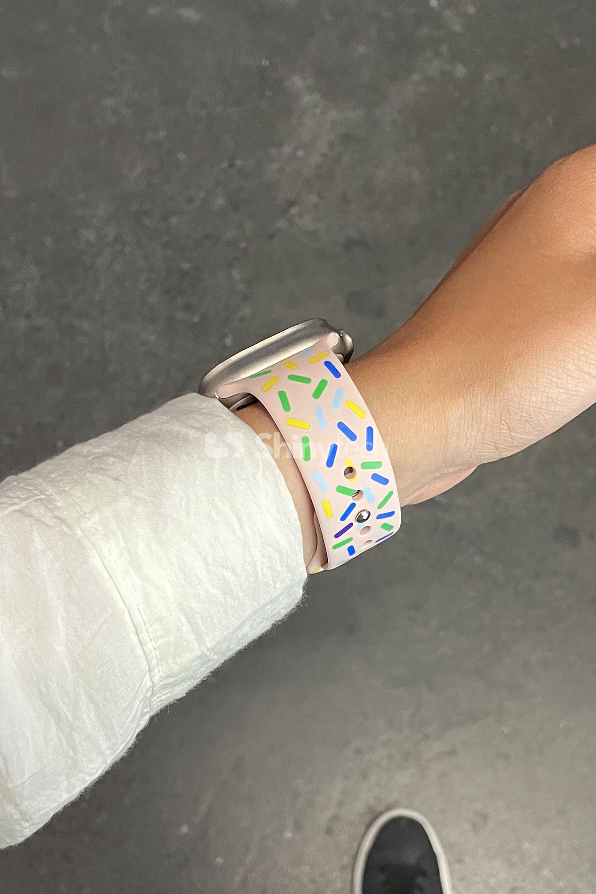 Apple Watch Uyumlu Pride Edition Spor Kordon Kum Pembesi