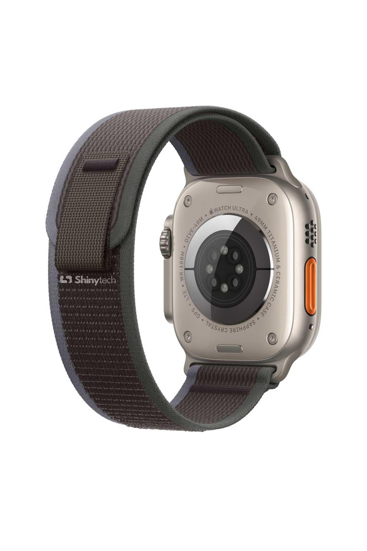 Apple Watch Uyumlu Trail Loop Kordon Mavi/Siyah