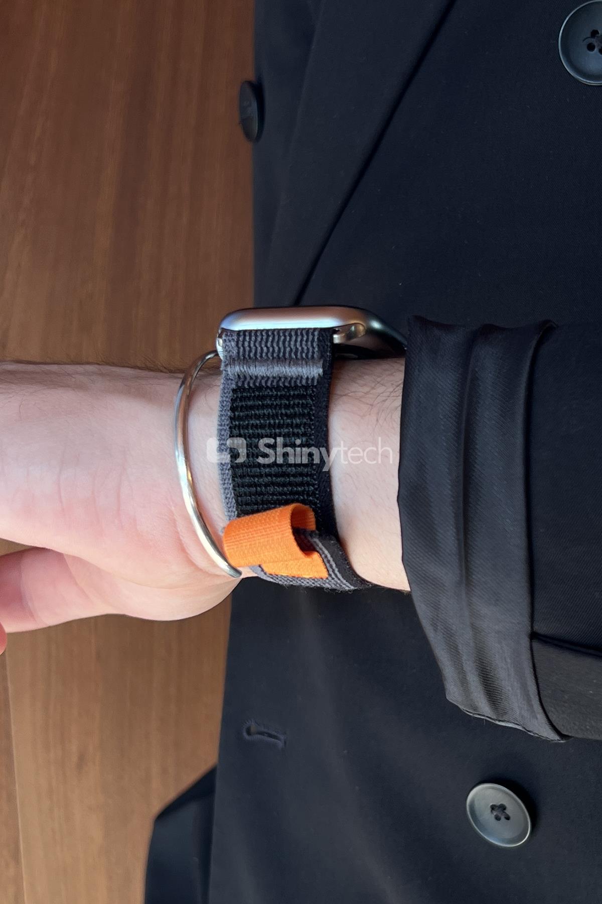 Apple Watch Uyumlu Trail Loop Kordon Siyah/Gri