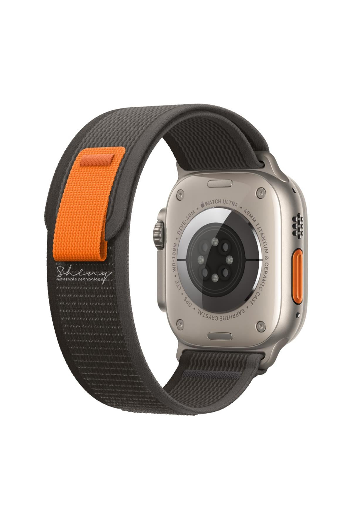 Apple Watch Uyumlu Trail Loop Kordon Siyah/Gri