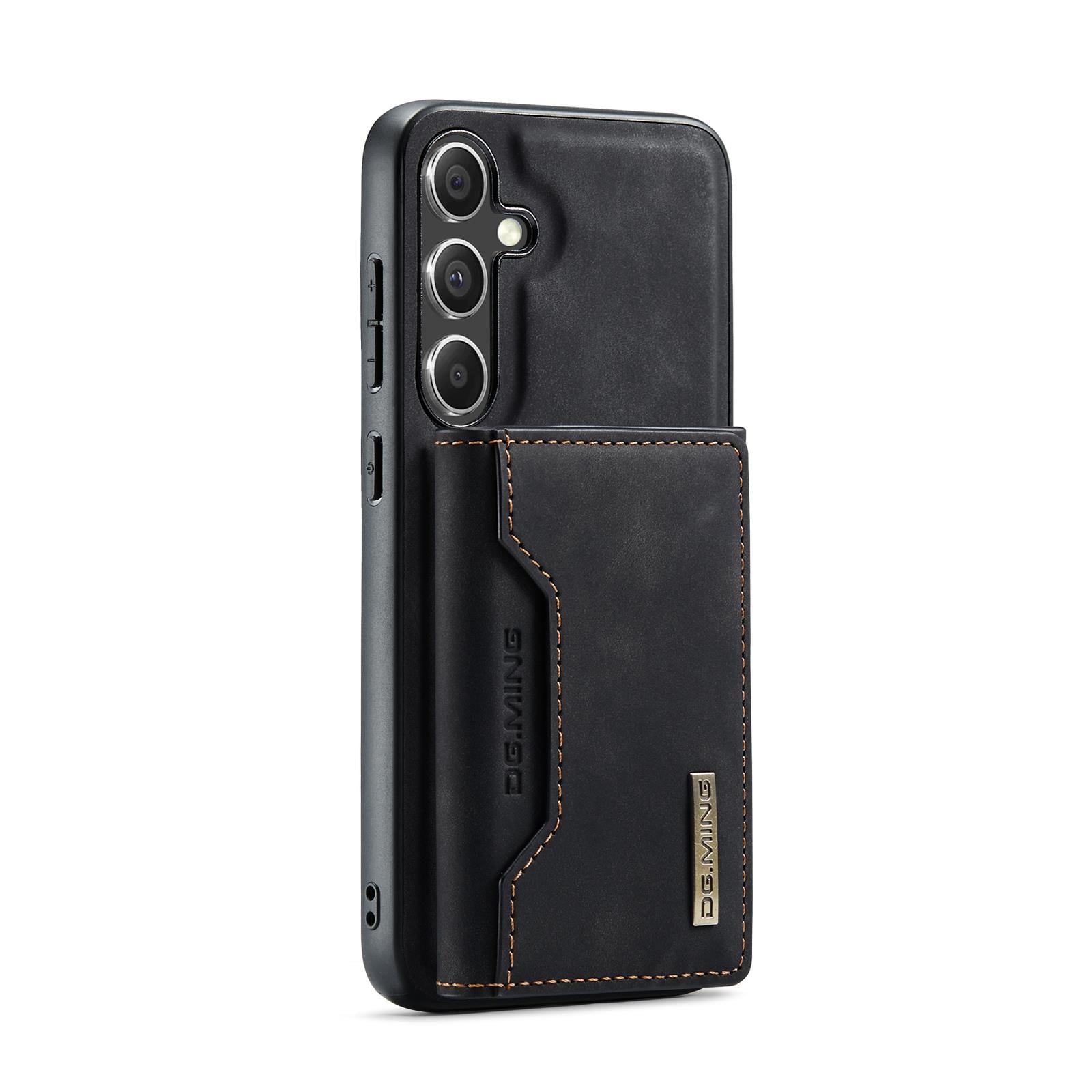 Samsung Uyumlu Ayrılabilen Cüzdanlı Deri Telefon Kılıfı Siyah