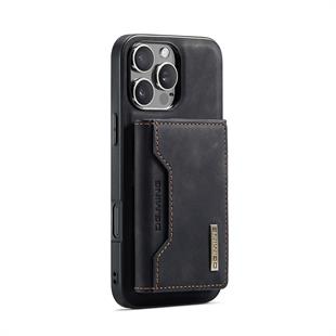 Apple iPhone Uyumlu Ayrılabilen Cüzdanlı Deri Telefon Kılıfı Siyah
