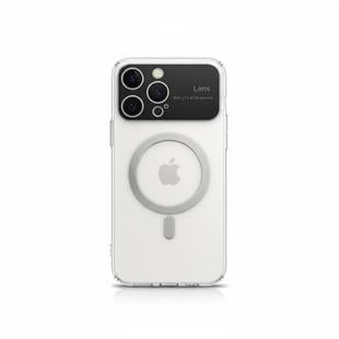 Apple iPhone Uyumlu Lens Korumalı Premium Magsafe Kılıf Şeffaf