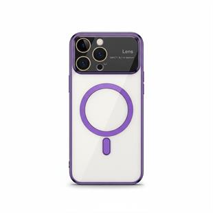 Apple iPhone Uyumlu Lens Korumalı Premium Magsafe Kılıf Mor