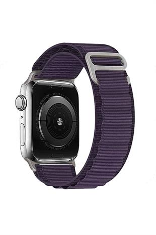 Apple Watch Uyumlu Alpine Loop Kordon Mor