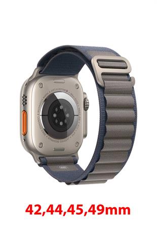 Apple Watch Uyumlu Alpine Loop Kordon Mavi