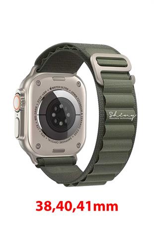 Apple Watch Uyumlu Alpine Loop Kordon Yeşil