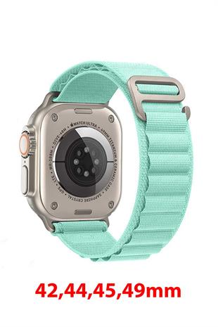 Apple Watch Uyumlu Alpine Loop Kordon Mint Yeşili