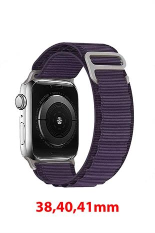 Apple Watch Uyumlu Alpine Loop Kordon Mor