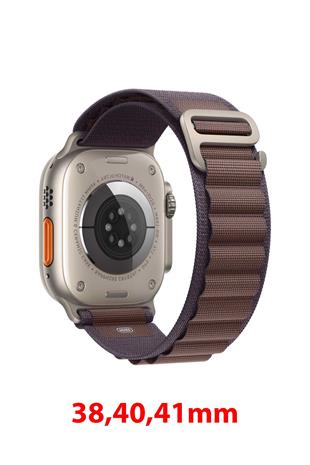 Apple Watch Uyumlu Alpine Loop Kordon İndigo