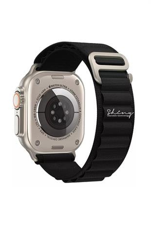 Apple Watch Uyumlu Alpine Loop Kordon Siyah