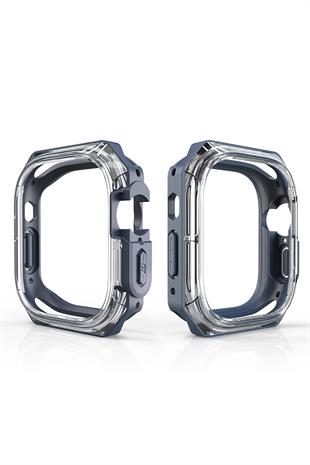 Apple Watch Uyumlu Armor Kasa Koruyucu Koyu Mavi