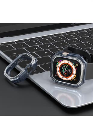 Apple Watch Uyumlu Armor Kasa Koruyucu Koyu Mavi