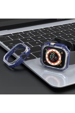 Apple Watch Uyumlu Armor Kasa Koruyucu Mavi