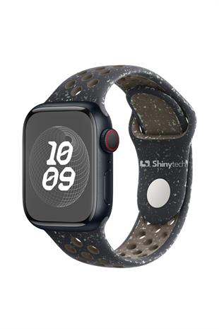 Apple Watch Uyumlu Delikli Spor Loop Kordon Gece Siyahı