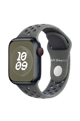 Apple Watch Uyumlu Delikli Spor Loop Kordon Haki Yeşili