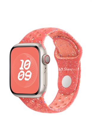 Apple Watch Uyumlu Delikli Spor Loop Kordon Pembe