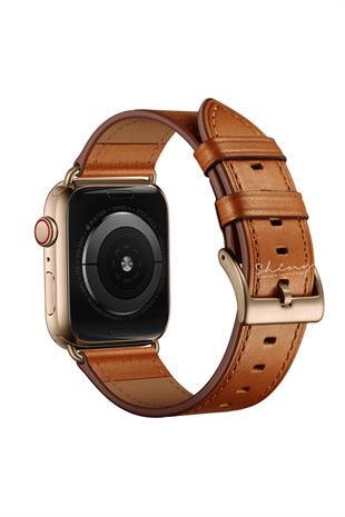 Apple Watch Uyumlu Hakiki Deri Kordon Taba