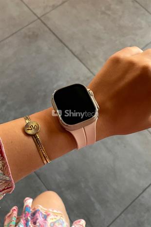 Apple Watch Uyumlu Manyetik Klipsli Silikon Kordon Kum Pembesi