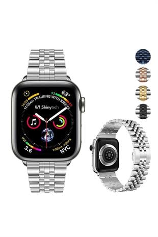 Apple Watch Uyumlu Modern Jubile Çelik Kordon Gümüş