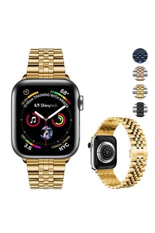 Apple Watch Uyumlu Modern Jubile Çelik Kordon Gold - ShinyTECH