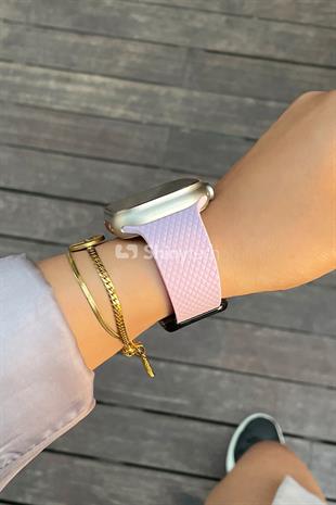 Apple Watch Uyumlu Modern Tokalı Kordon Lavanta