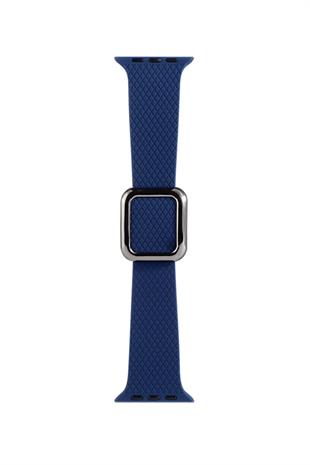 Apple Watch Uyumlu Modern Tokalı Kordon Lacivert