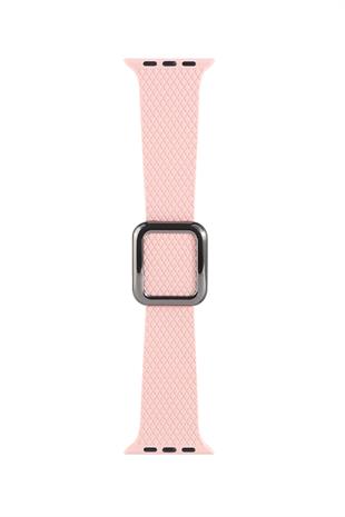 Apple Watch Uyumlu Modern Tokalı Kordon Pembe