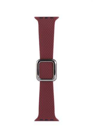 Apple Watch Uyumlu Modern Tokalı Kordon Bordo
