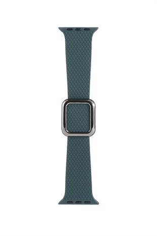 Apple Watch Uyumlu Modern Tokalı Kordon Zeytin Yeşili