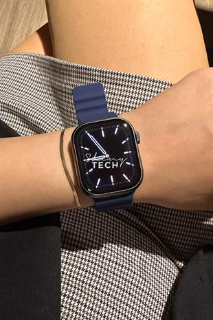 Apple Watch Uyumlu Ocean Loop Kordon Derin Mor