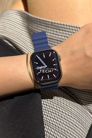 Apple Watch Uyumlu Ocean Loop Kordon Derin Mor
