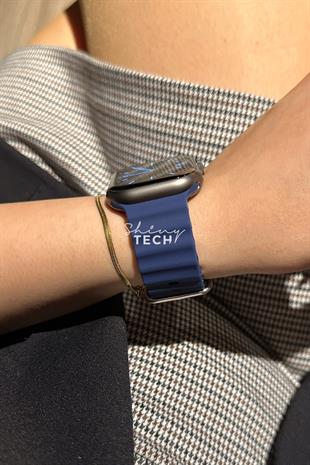 Apple Watch Uyumlu Ocean Loop Kordon Derin Mor