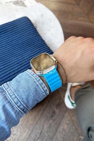 Apple Watch Uyumlu Ocean Loop Kordon Gök Mavisi