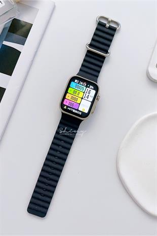 Apple Watch Uyumlu Ocean Loop Kordon Gece Mavisi