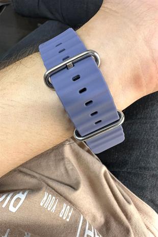 Apple Watch Uyumlu Ocean Loop Kordon Koyu Mor