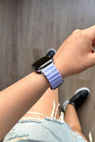 Apple Watch Uyumlu Ocean Loop Kordon Lila