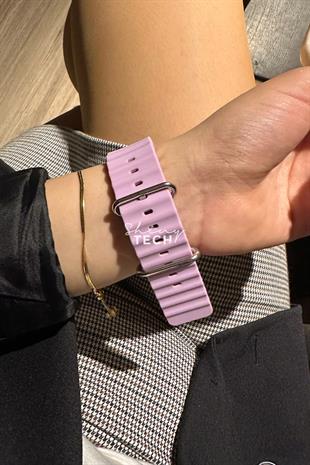 Apple Watch Uyumlu Ocean Loop Kordon Lavanta