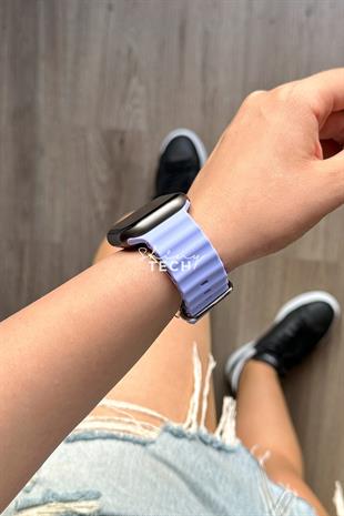 Apple Watch Uyumlu Ocean Loop Kordon Lila