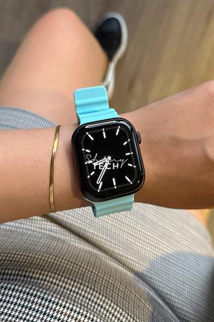 Apple Watch Uyumlu Ocean Loop Kordon Turkuaz