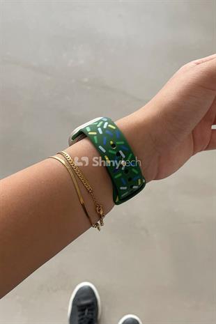 Apple Watch Uyumlu Pride Edition Spor Kordon Yeşil