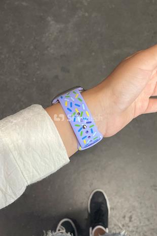 Apple Watch Uyumlu Pride Edition Spor Kordon Lila