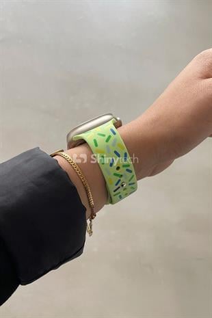 Apple Watch Uyumlu Pride Edition Spor Kordon Açık Yeşil