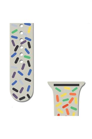 Apple Watch Uyumlu Pride Edition Spor Kordon Gri