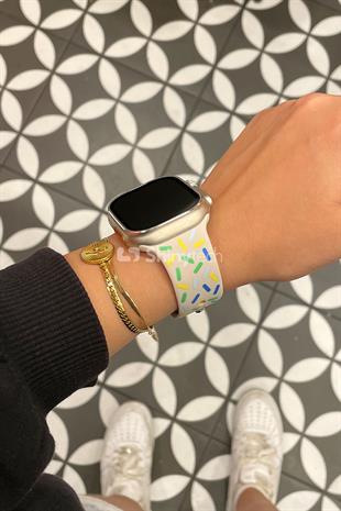 Apple Watch Uyumlu Pride Edition Spor Kordon Yıldız Işığı