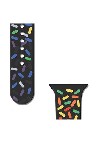 Apple Watch Uyumlu Pride Edition Spor Kordon Siyah
