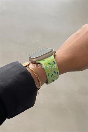 Apple Watch Uyumlu Pride Edition Spor Kordon Açık Yeşil