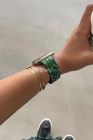 Apple Watch Uyumlu Pride Edition Spor Kordon Yeşil