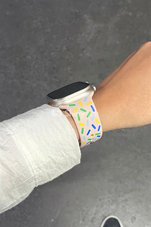 Apple Watch Uyumlu Pride Edition Spor Kordon Kum Pembesi